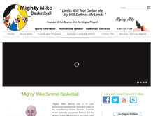 Tablet Screenshot of mightymikebasketball.com